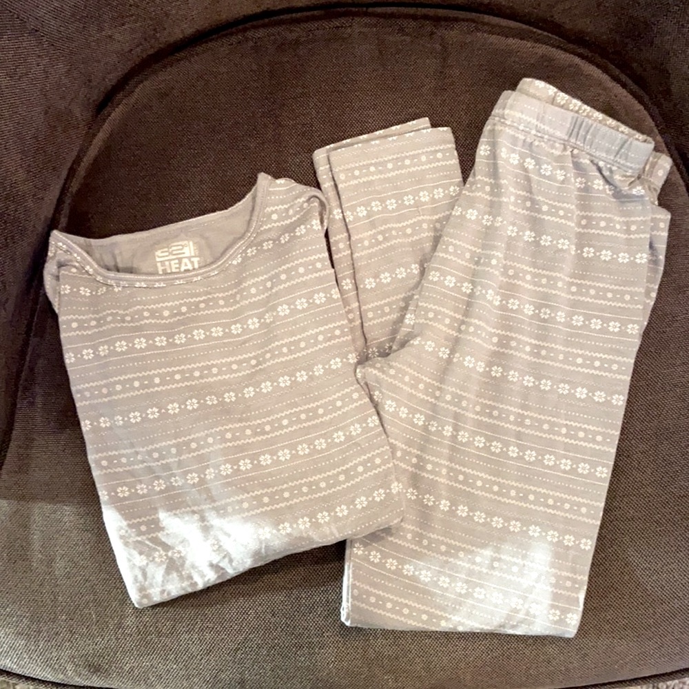 32° girls L long sleeve thermal underwear pajamas